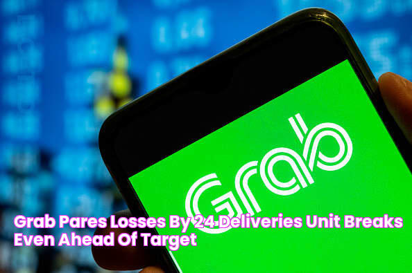 Grab pares losses by 24, deliveries unit breaks even ahead of target