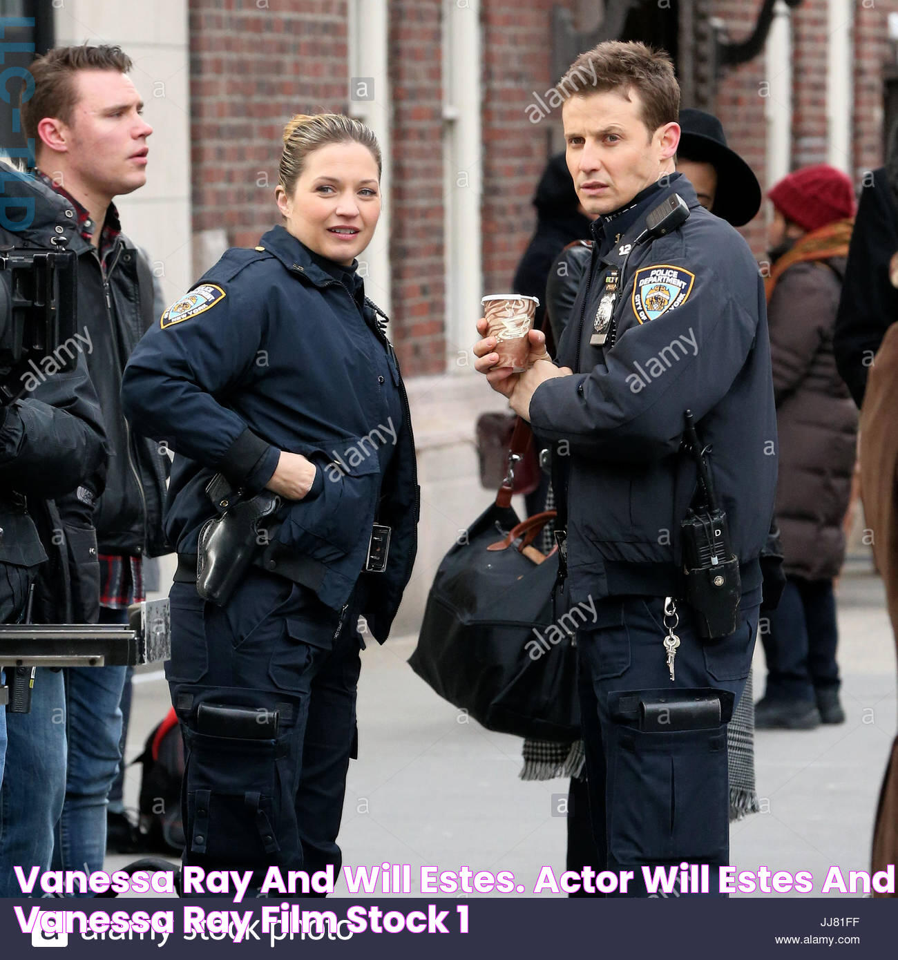 Vanessa Ray and Will Estes. Actor Will Estes and Vanessa Ray film Stock