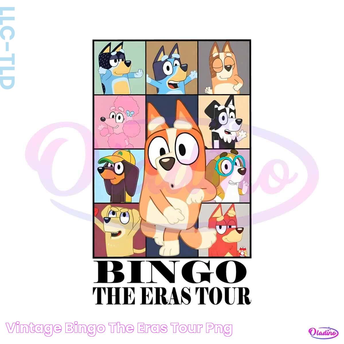 Vintage Bingo The Eras Tour PNG