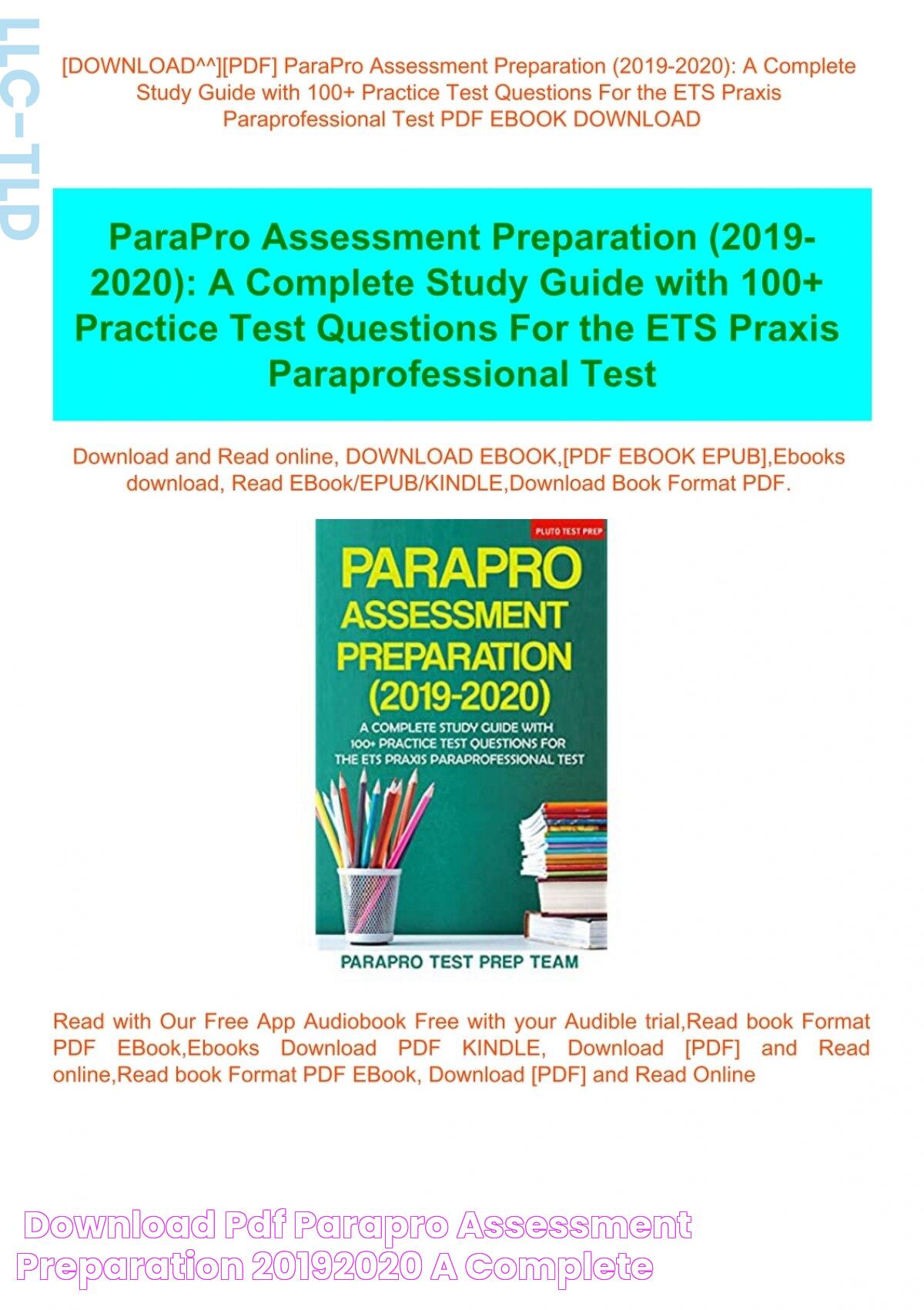 [DOWNLOAD^^][PDF] ParaPro Assessment Preparation (20192020) A Complete