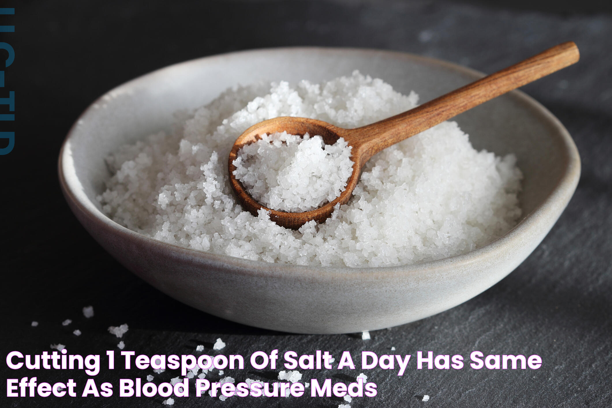 Cutting 1 teaspoon of salt a day has same effect as blood pressure meds