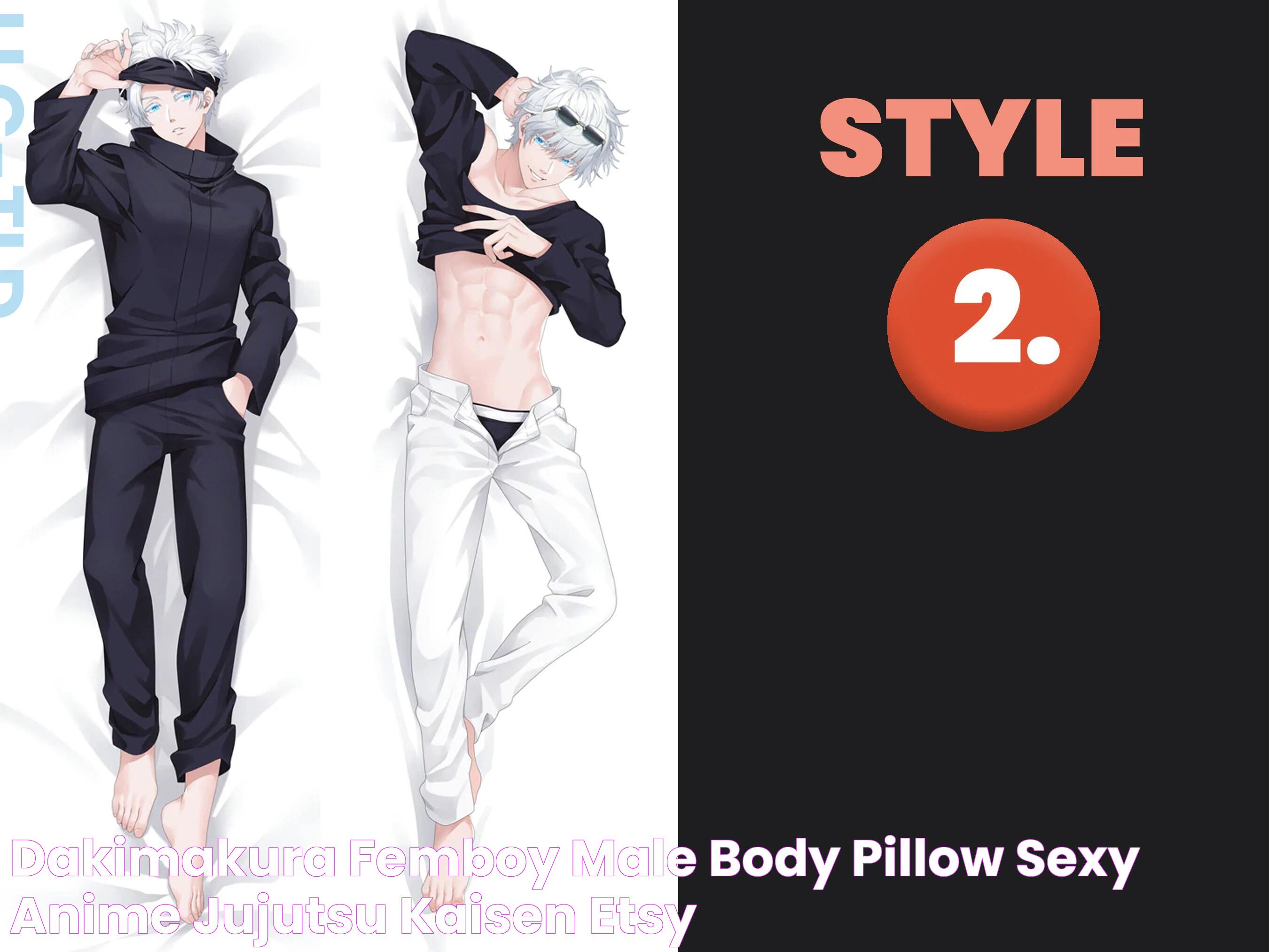 Dakimakura Femboy Male Body Pillow Sexy Anime Jujutsu Kaisen Etsy