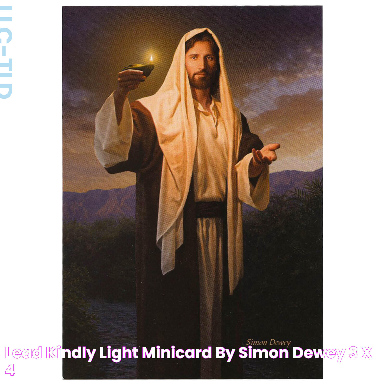 Lead Kindly Light Minicard By Simon Dewey 3" x 4"