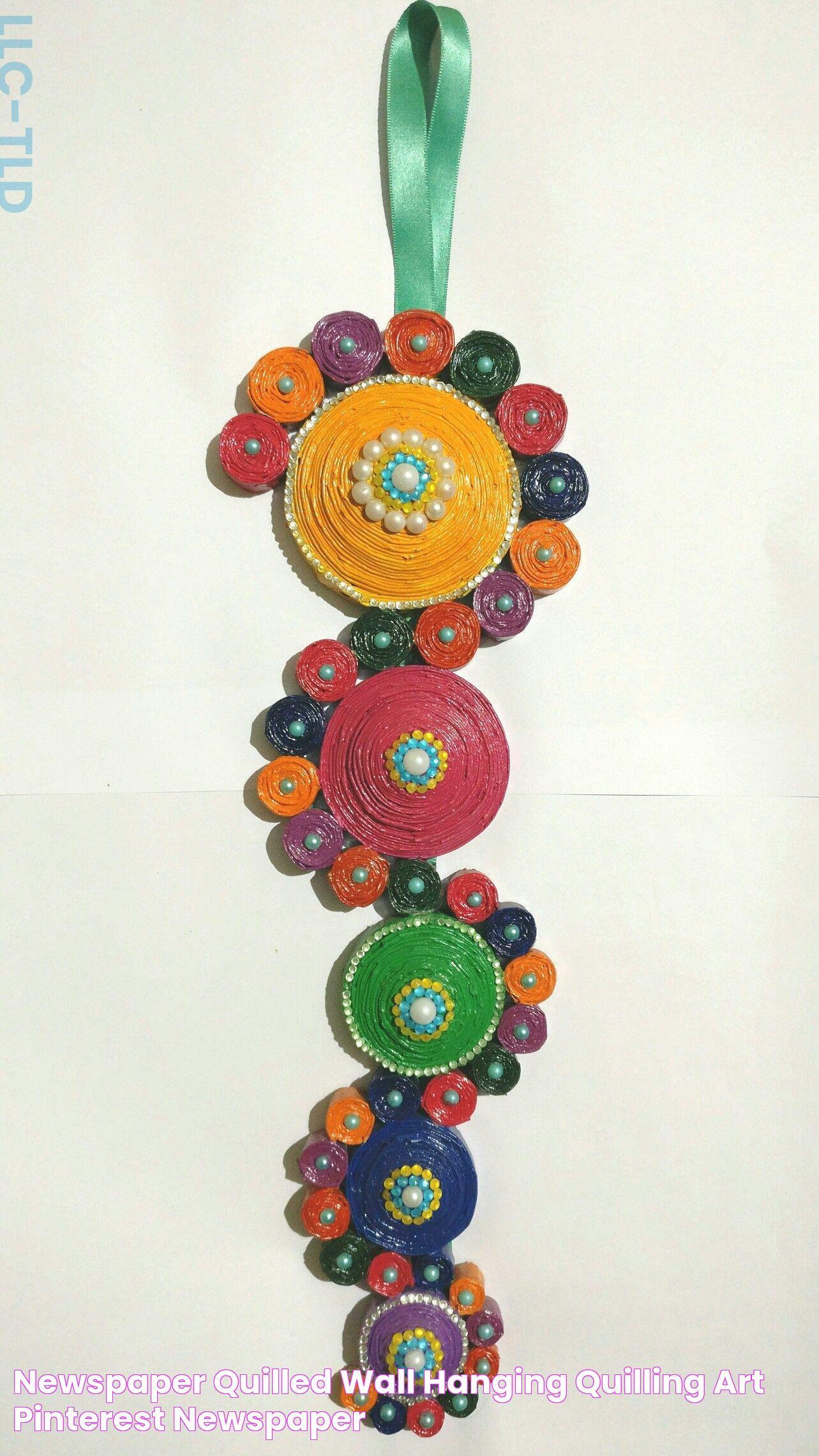 Newspaper quilled wall hanging Quilling Art Pinterest Newspaper