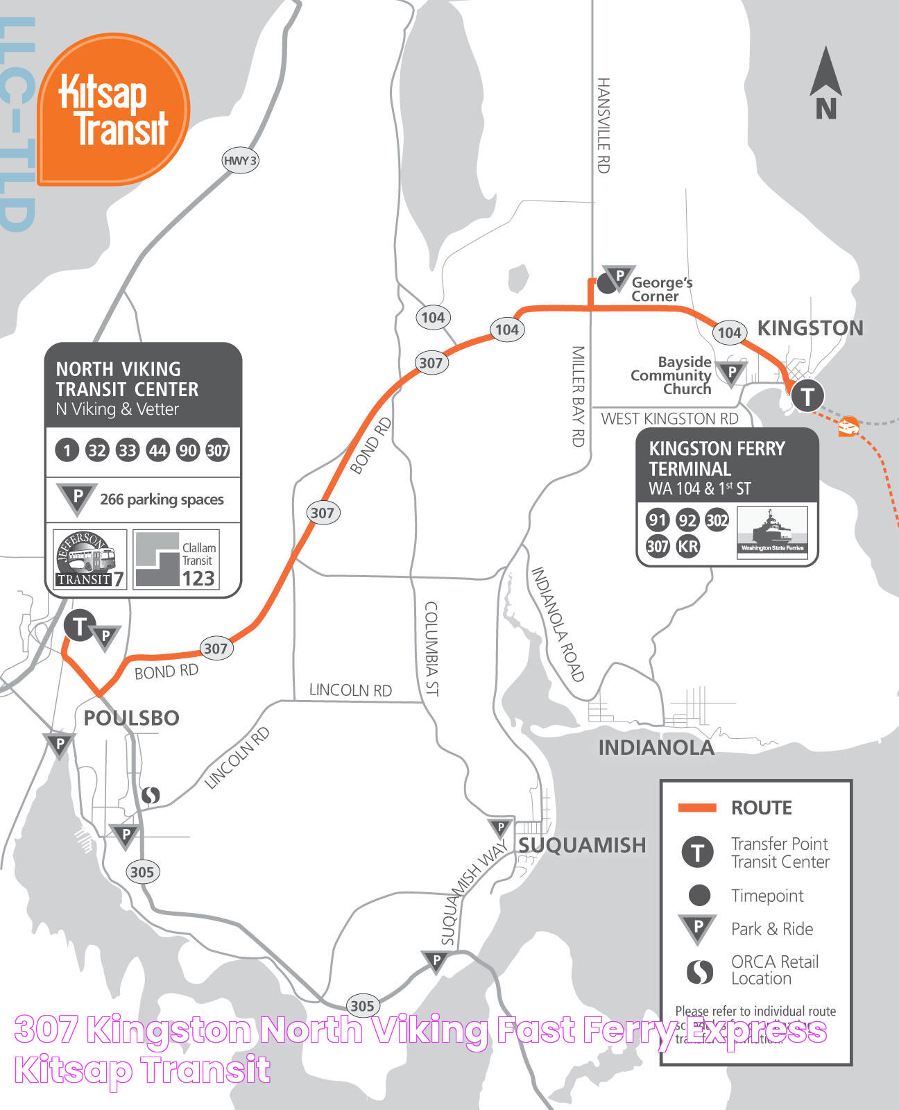 307 Kingston/North Viking Fast Ferry Express Kitsap Transit