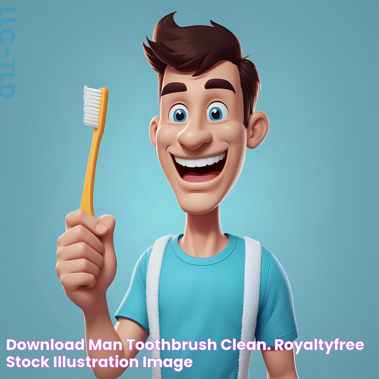 Download Man, Toothbrush, Clean. RoyaltyFree Stock Illustration Image