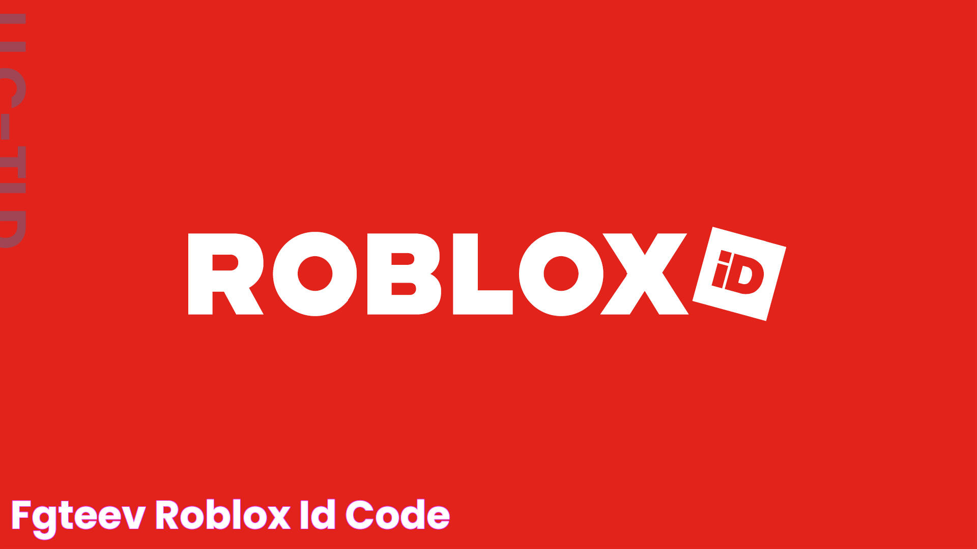 FGTeeV Roblox ID code