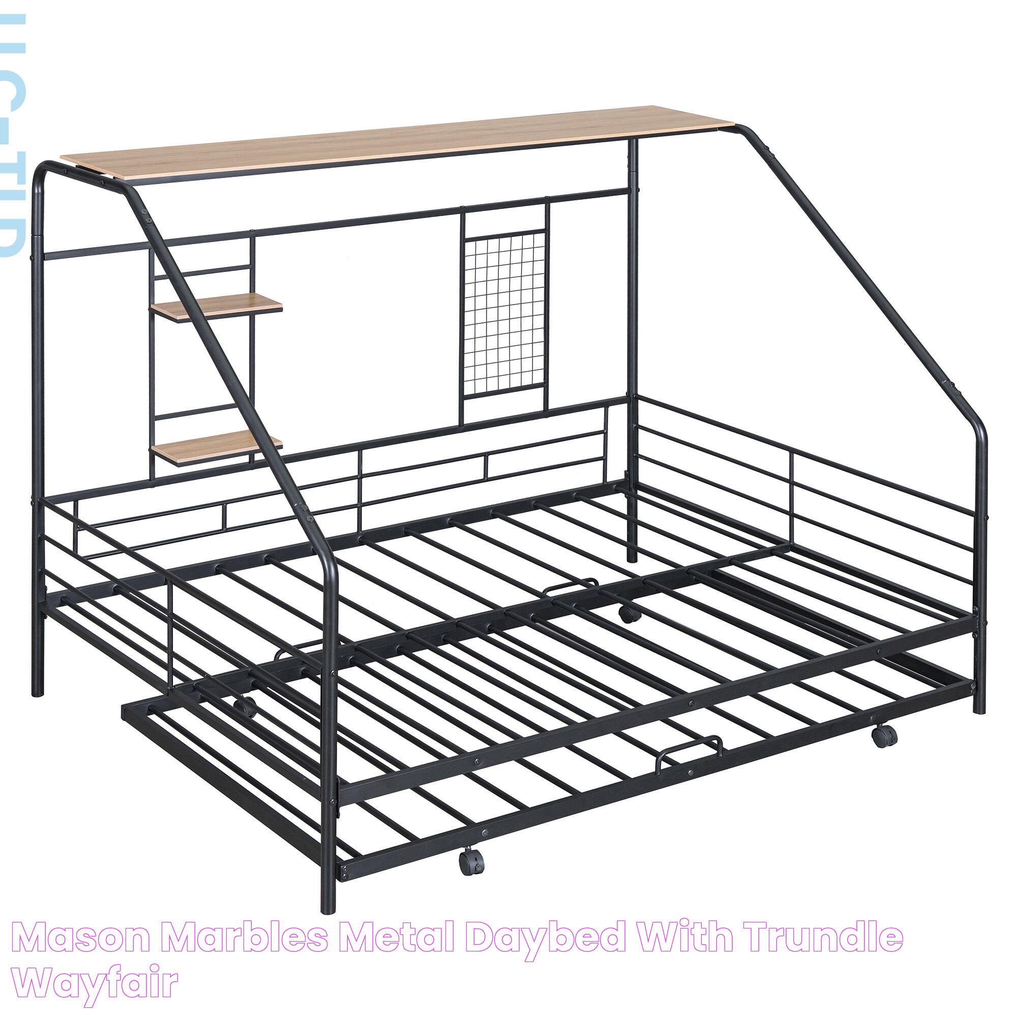 Mason & Marbles Metal Daybed with Trundle Wayfair