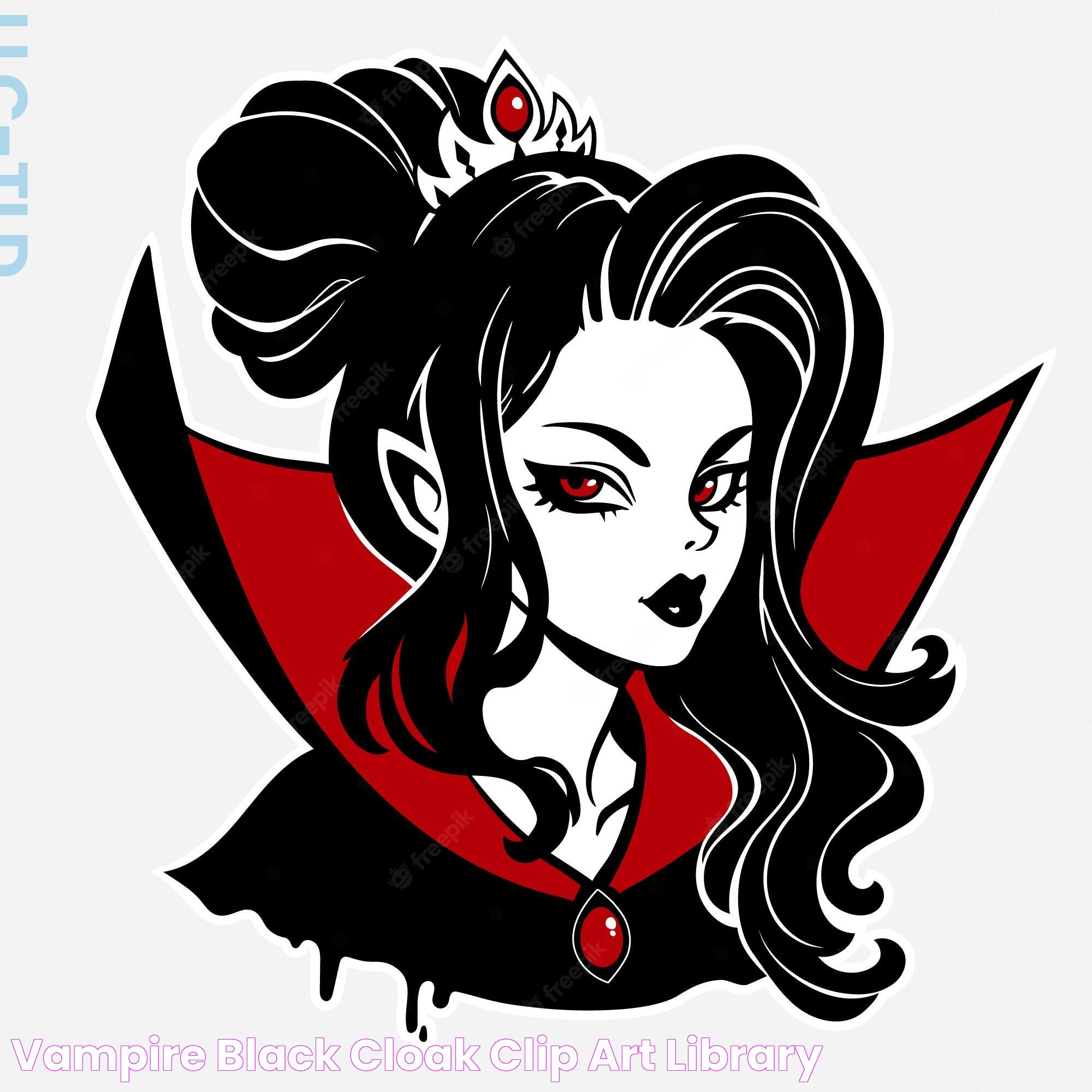 Vampire Black Cloak Clip Art Library