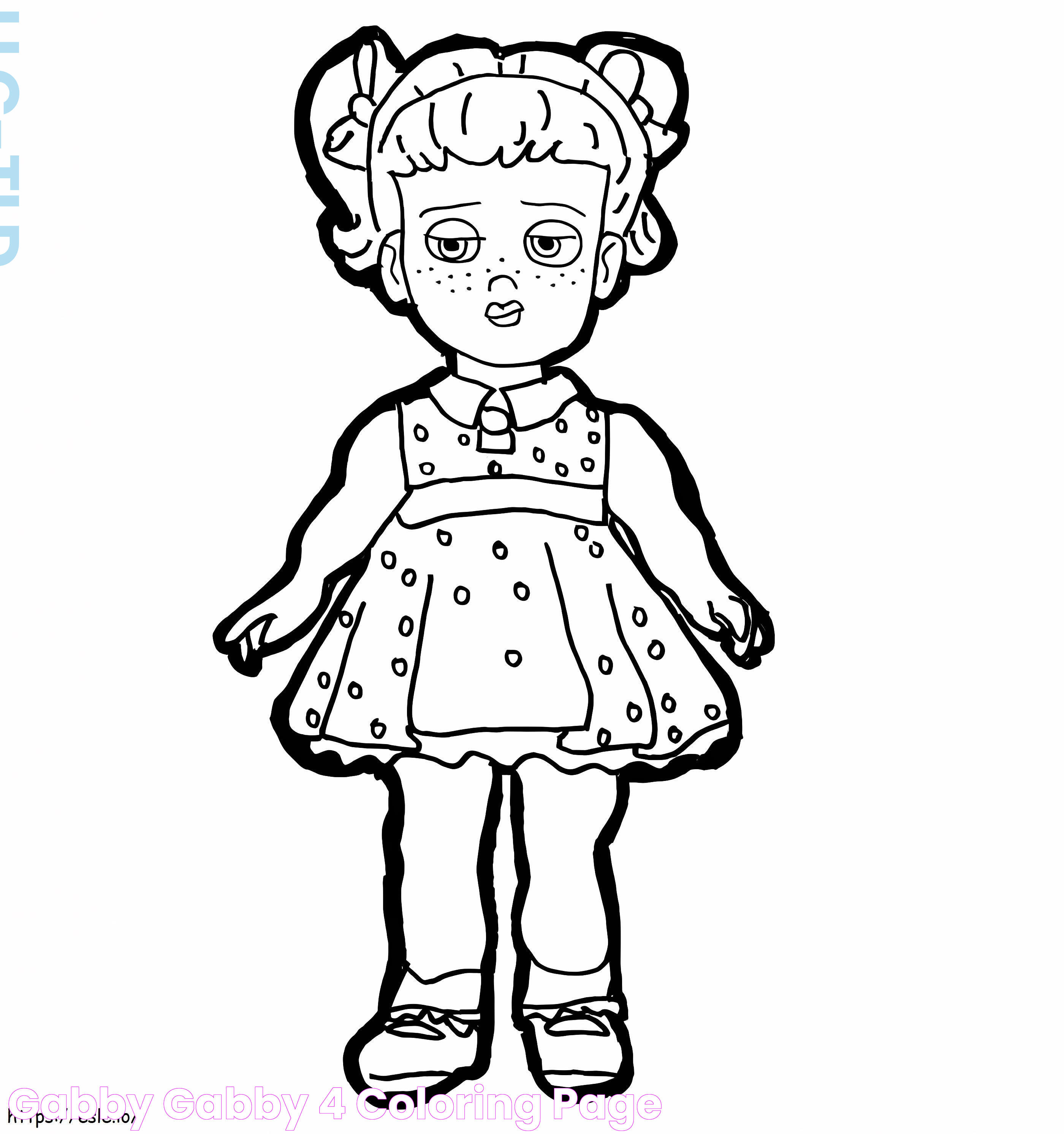 Gabby Gabby 4 coloring page