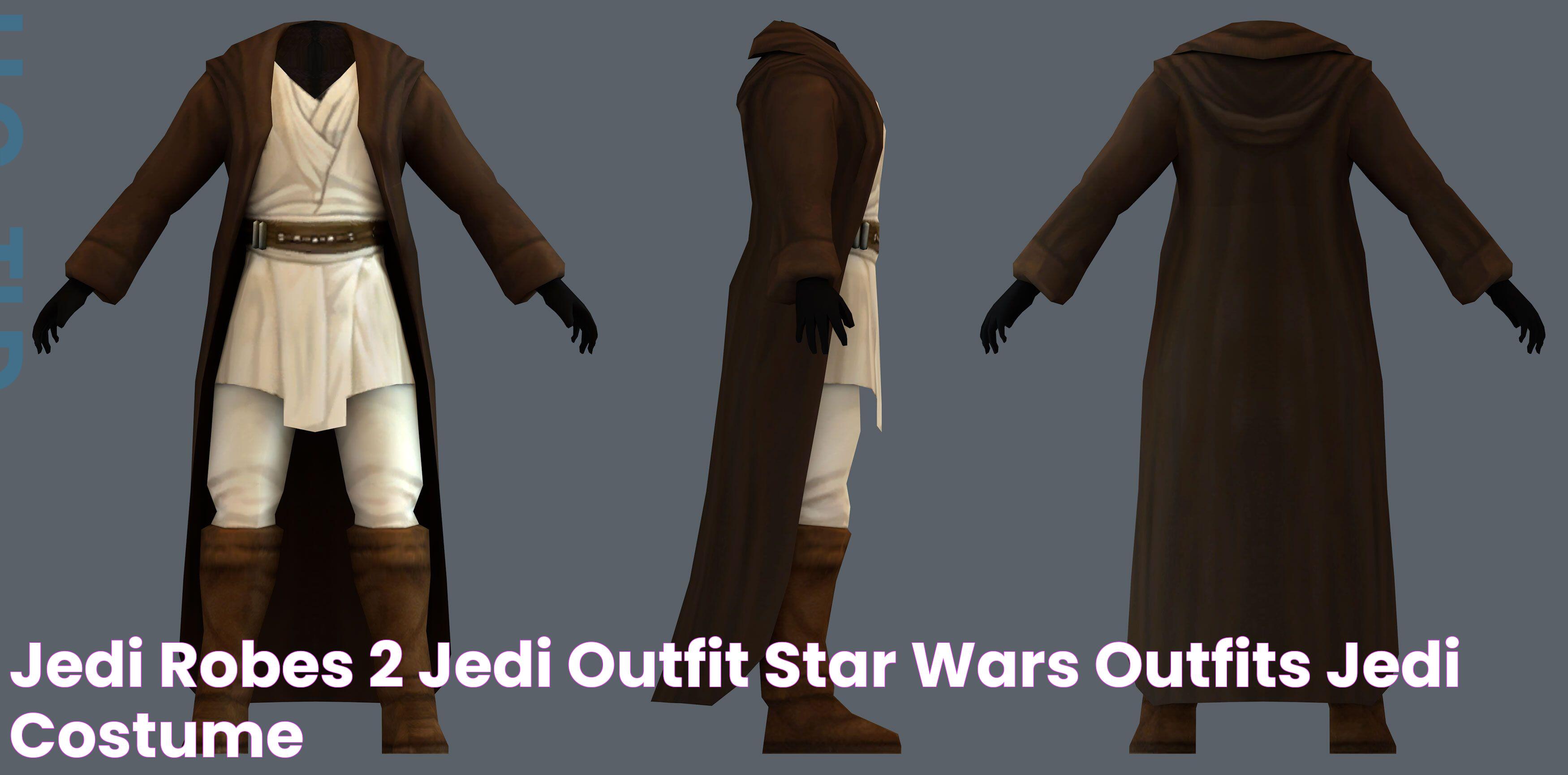 Jedi Robes 2 Jedi outfit, Star wars outfits, Jedi costume