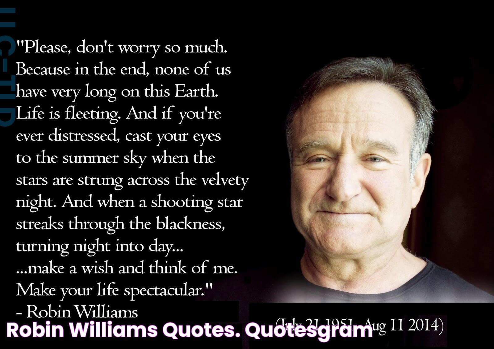 The Ultimate Collection Of Best Robin Williams Quotes: Wisdom, Humor, And Inspiration