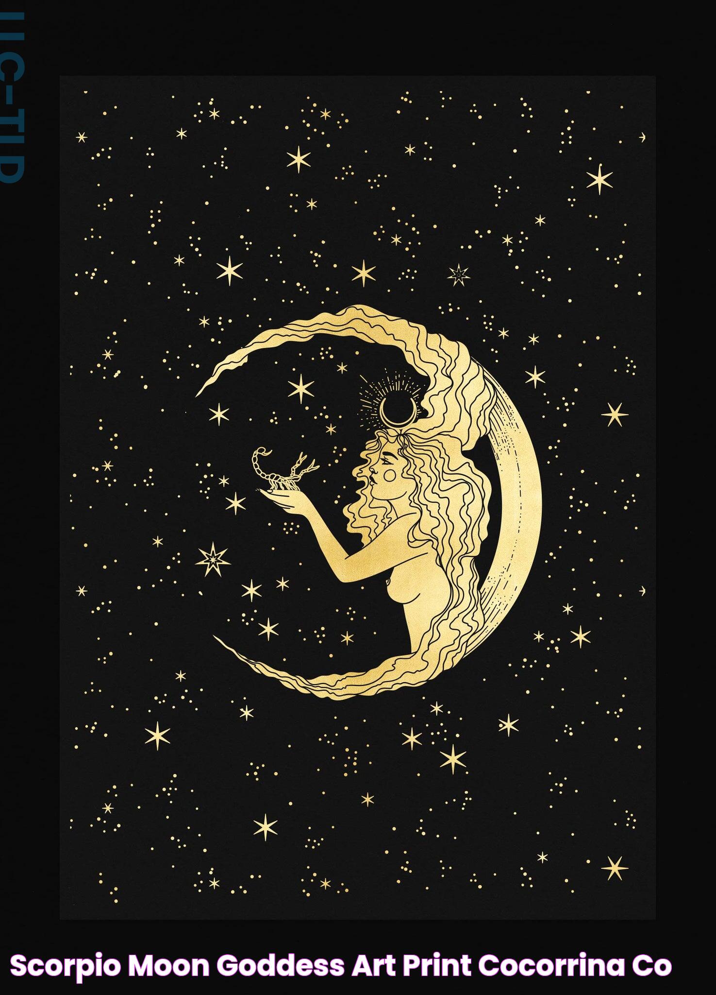 Scorpio Moon Goddess Art Print Cocorrina® & Co