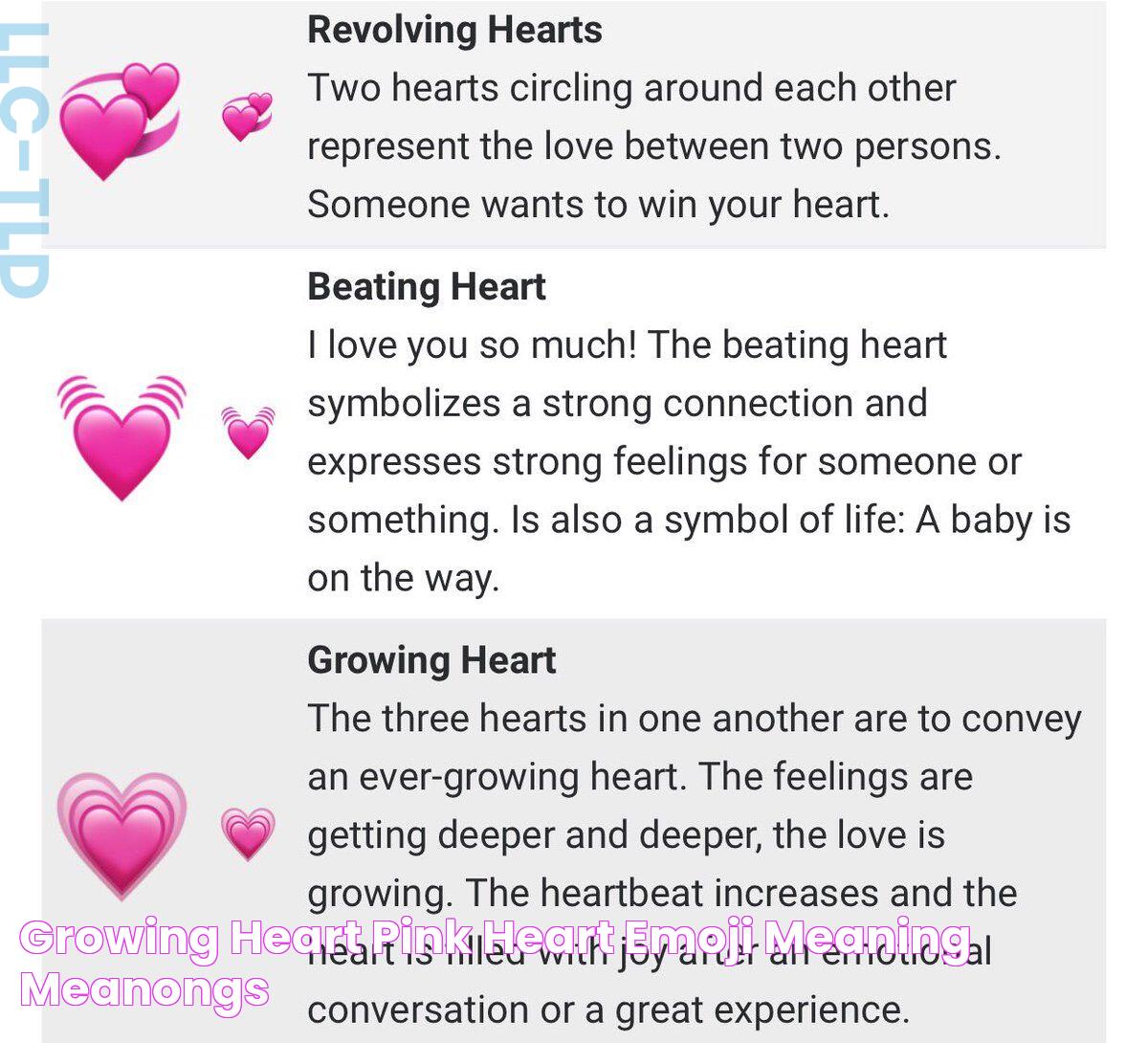 Growing Heart Pink Heart Emoji Meaning MEANONGS