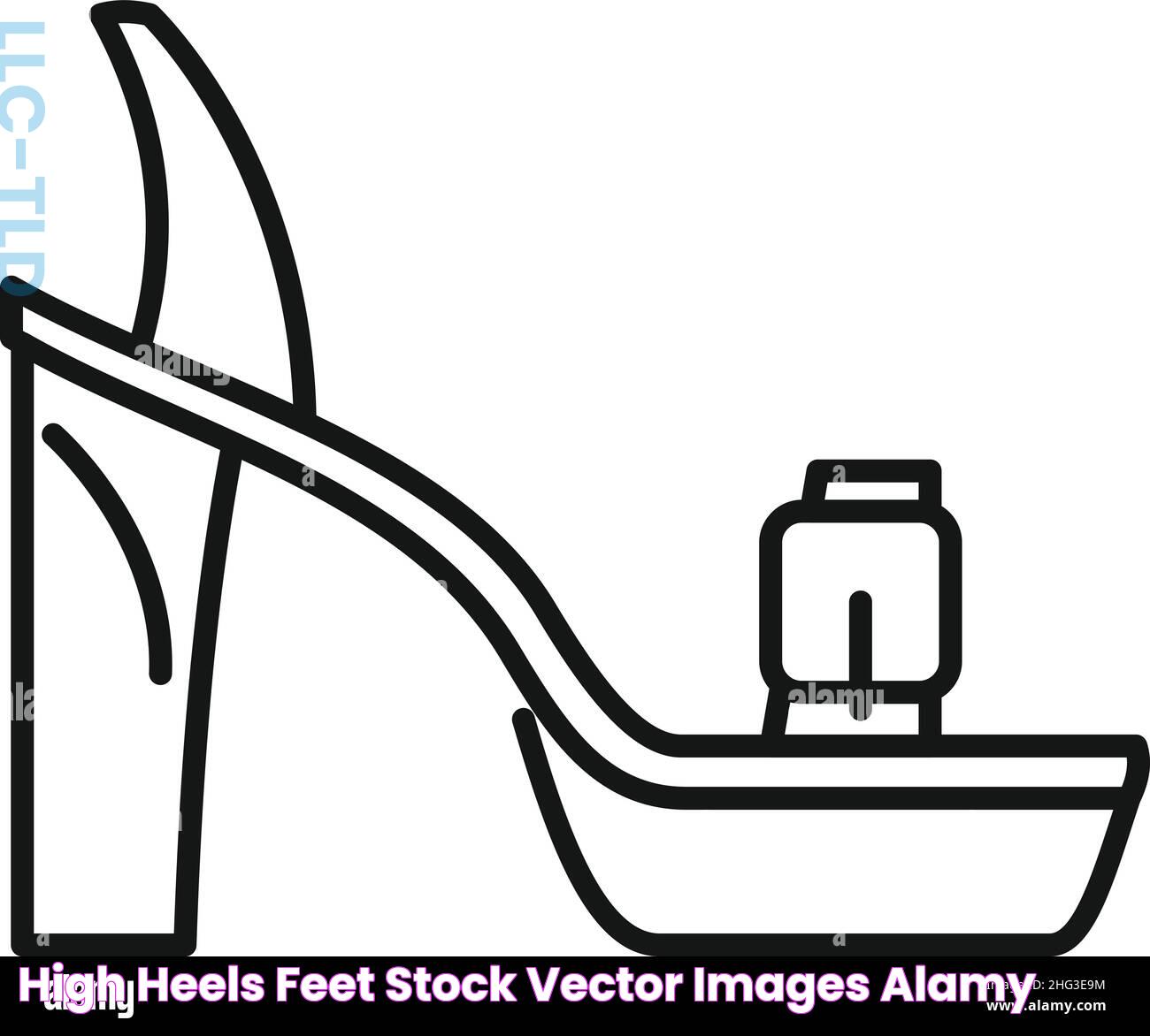 High heels feet Stock Vector Images Alamy