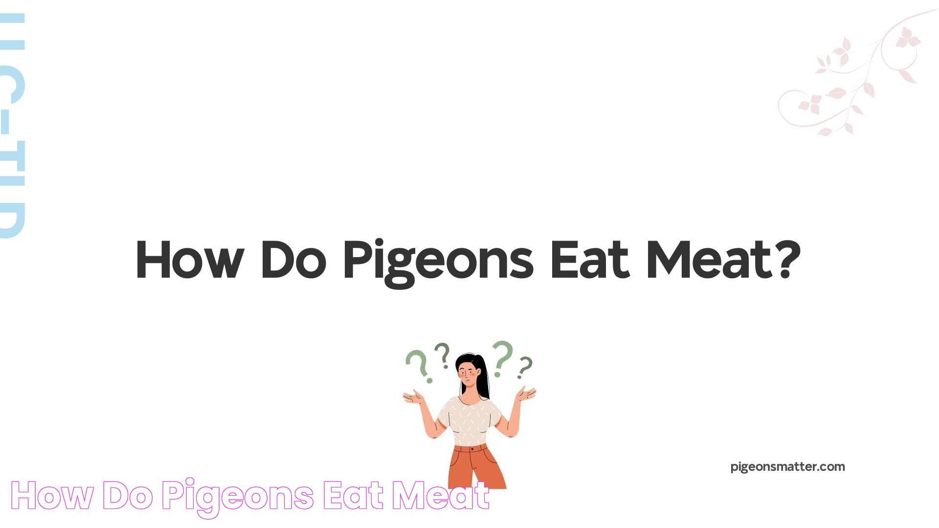 How Do Pigeons Eat Meat?