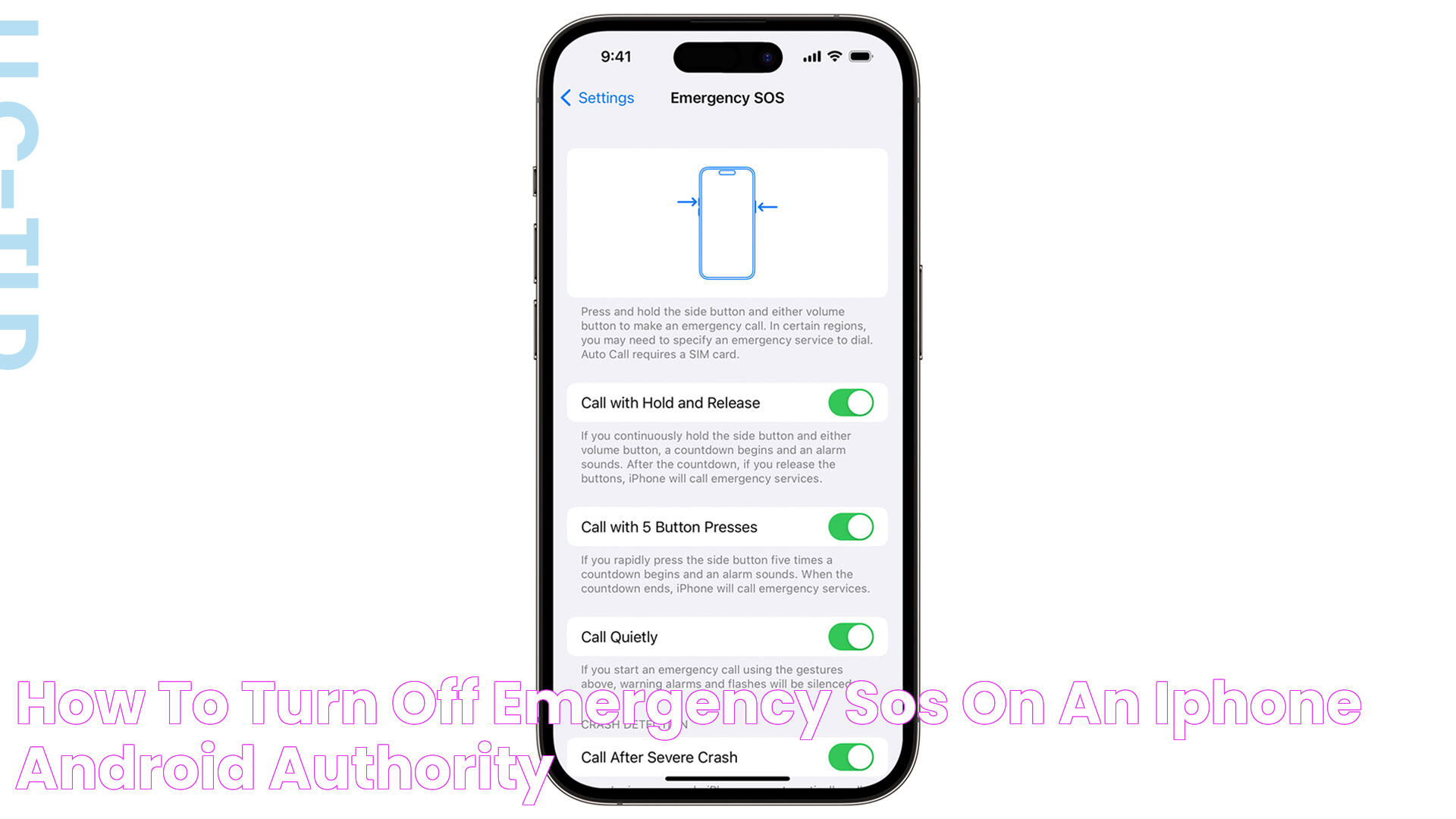 How to turn off Emergency SOS on an iPhone Android Authority
