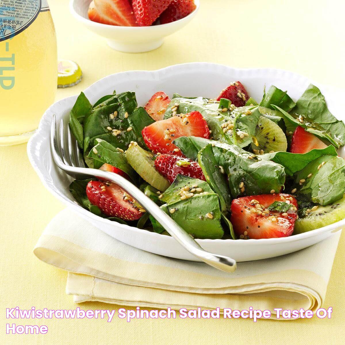 KiwiStrawberry Spinach Salad Recipe Taste of Home