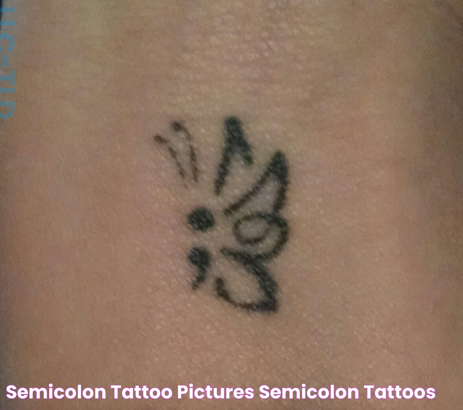 Transformative Semicolon Butterfly Tattoo: A Symbol Of Resilience And Hope