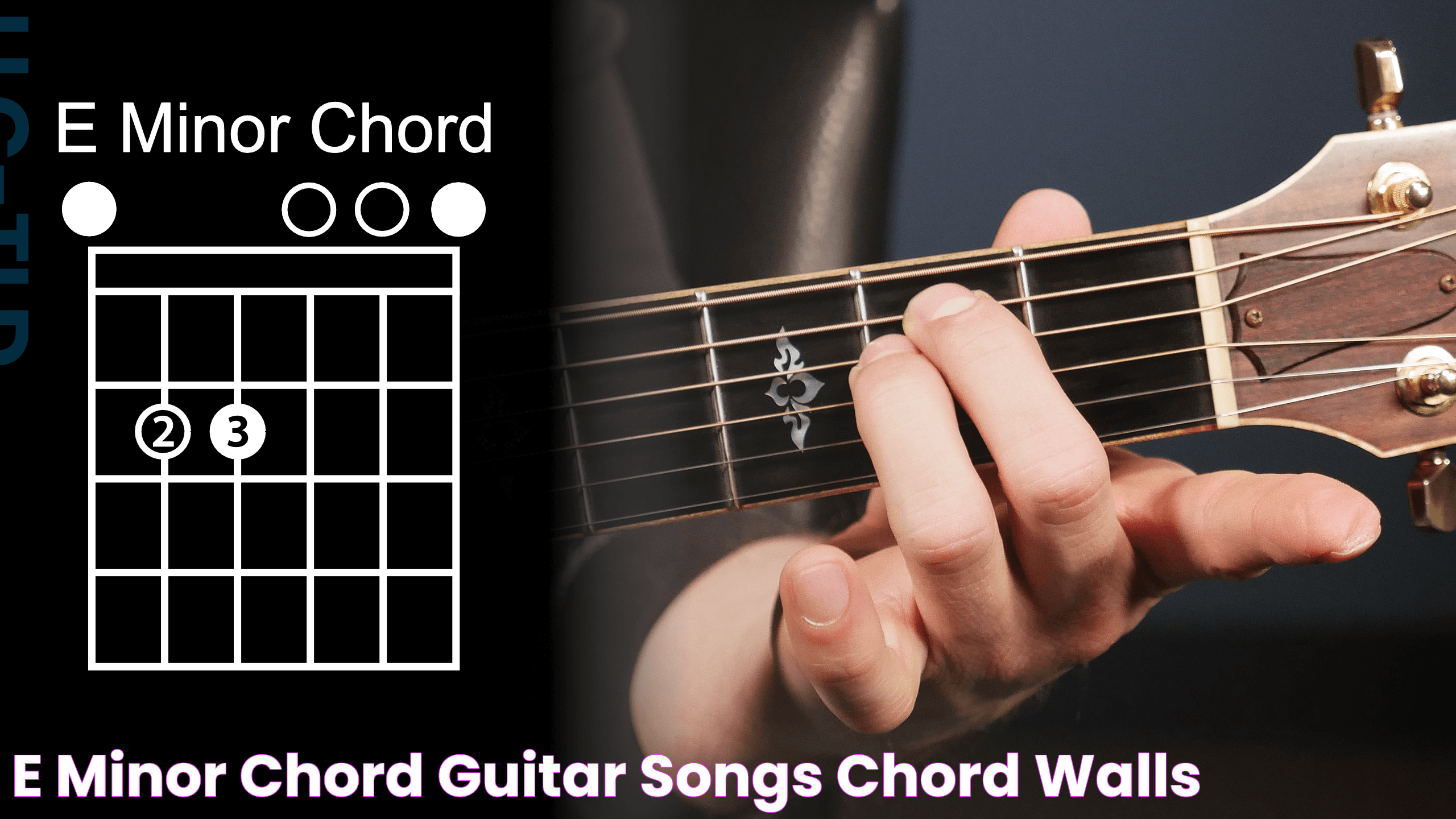 E Minor Chord Guitar Songs Chord Walls