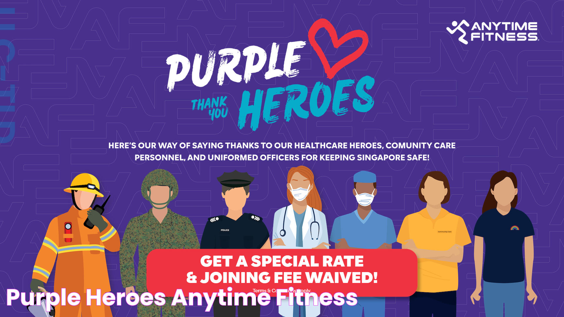 Purple Heroes Anytime Fitness