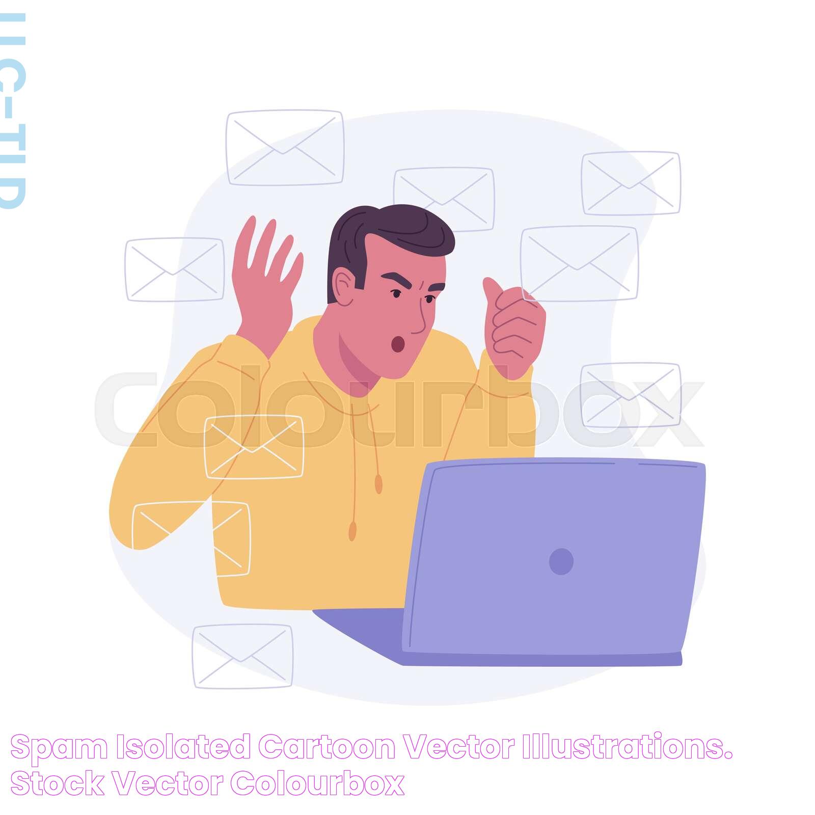 Spam isolated cartoon vector illustrations. Stock vector Colourbox