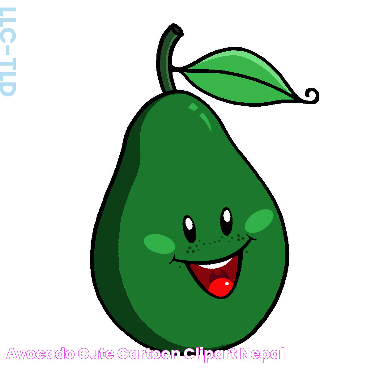 avocado cute cartoon Clipart Nepal