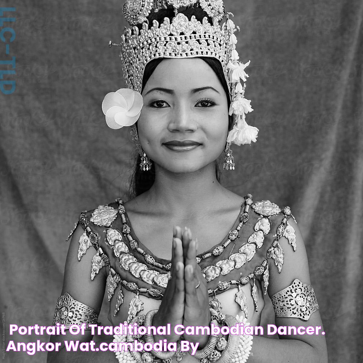 "Portrait Of Traditional Cambodian Dancer. Angkor Wat.Cambodia" by