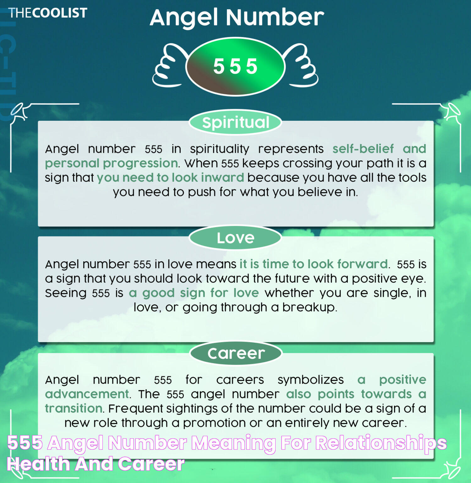 555 Angel Number Meaning for Relationships, Health, and Career