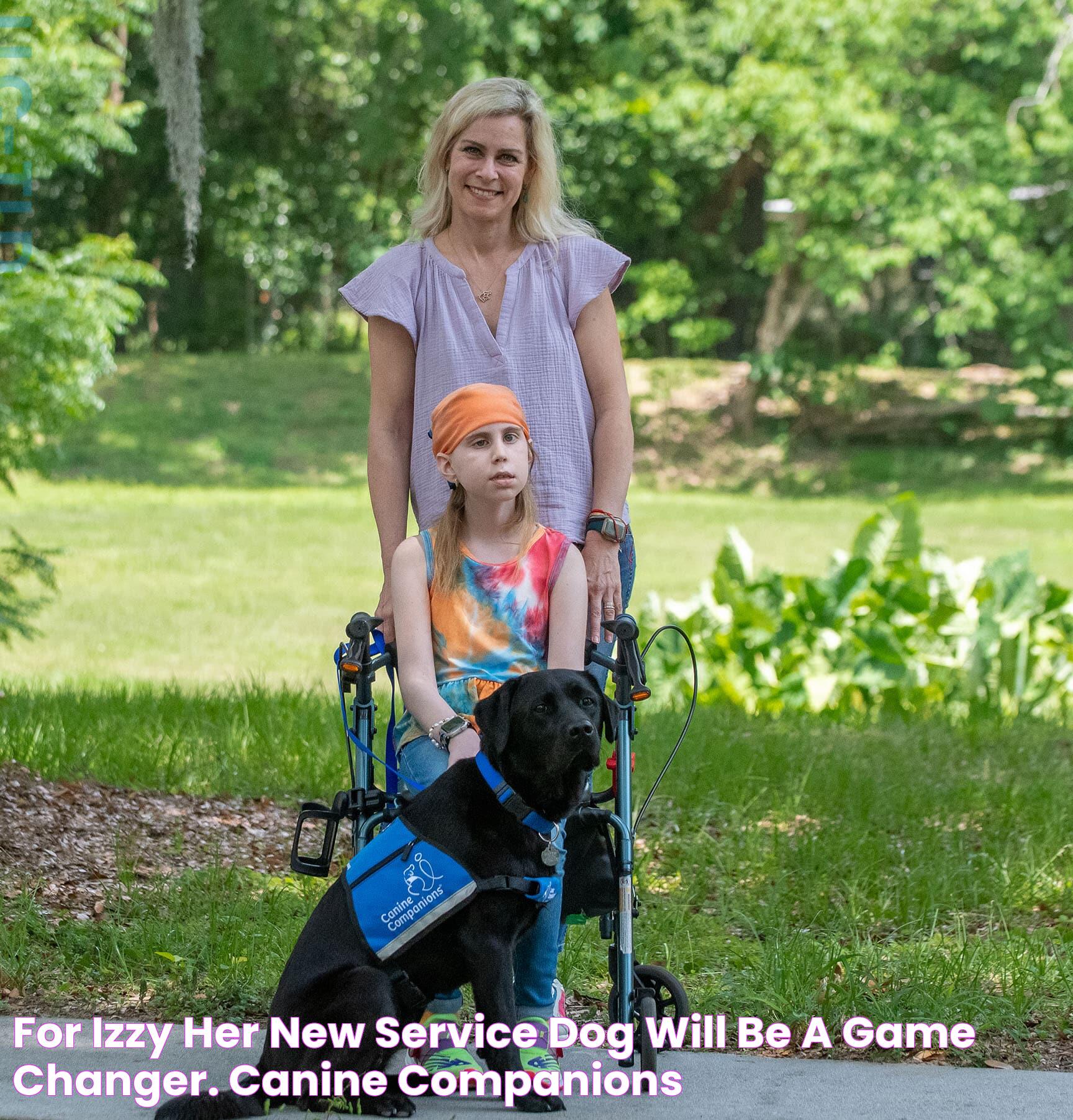 For Izzy, her new service dog will be a "game changer." Canine Companions