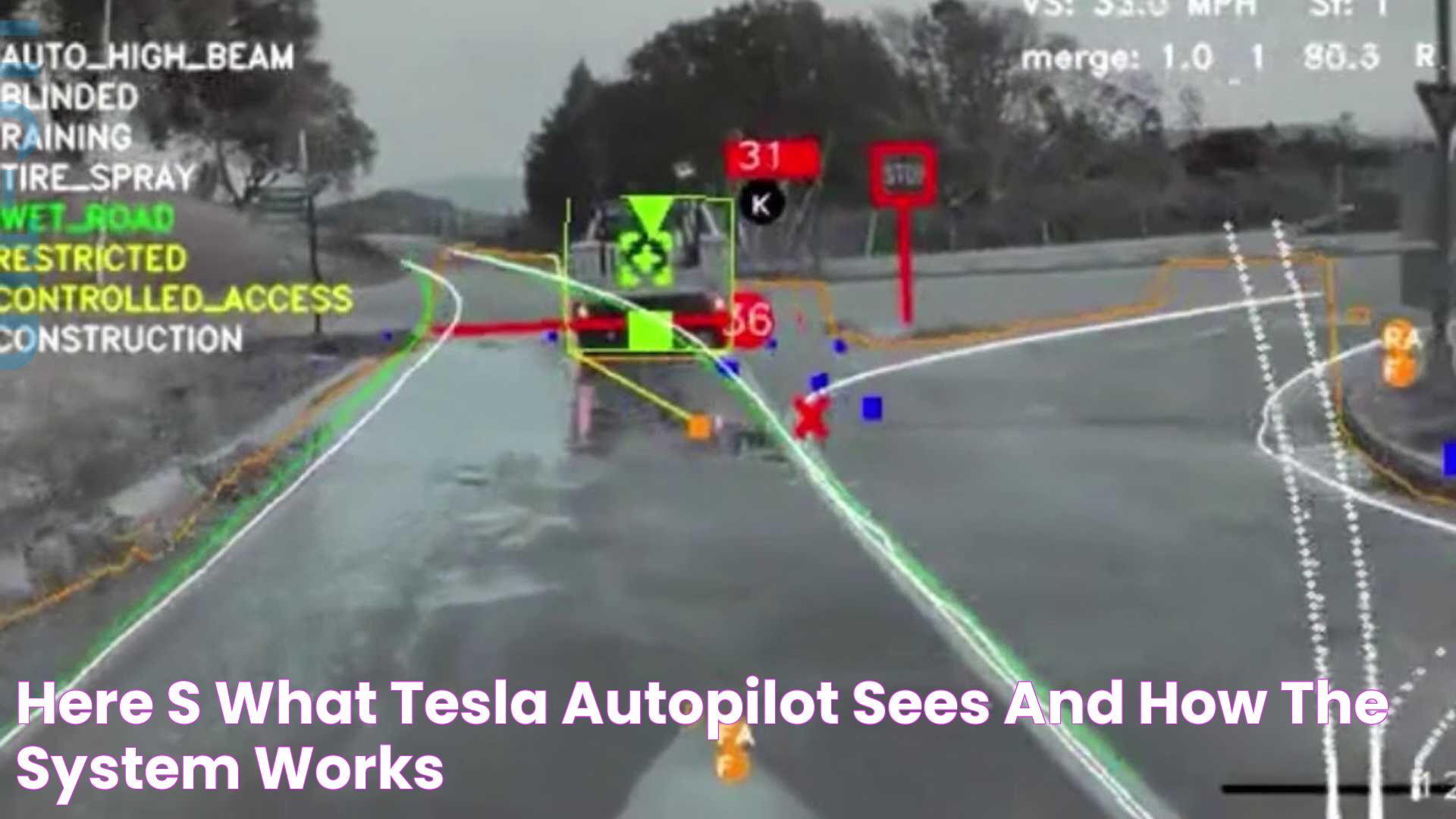 Here's What Tesla Autopilot Sees And How The System Works