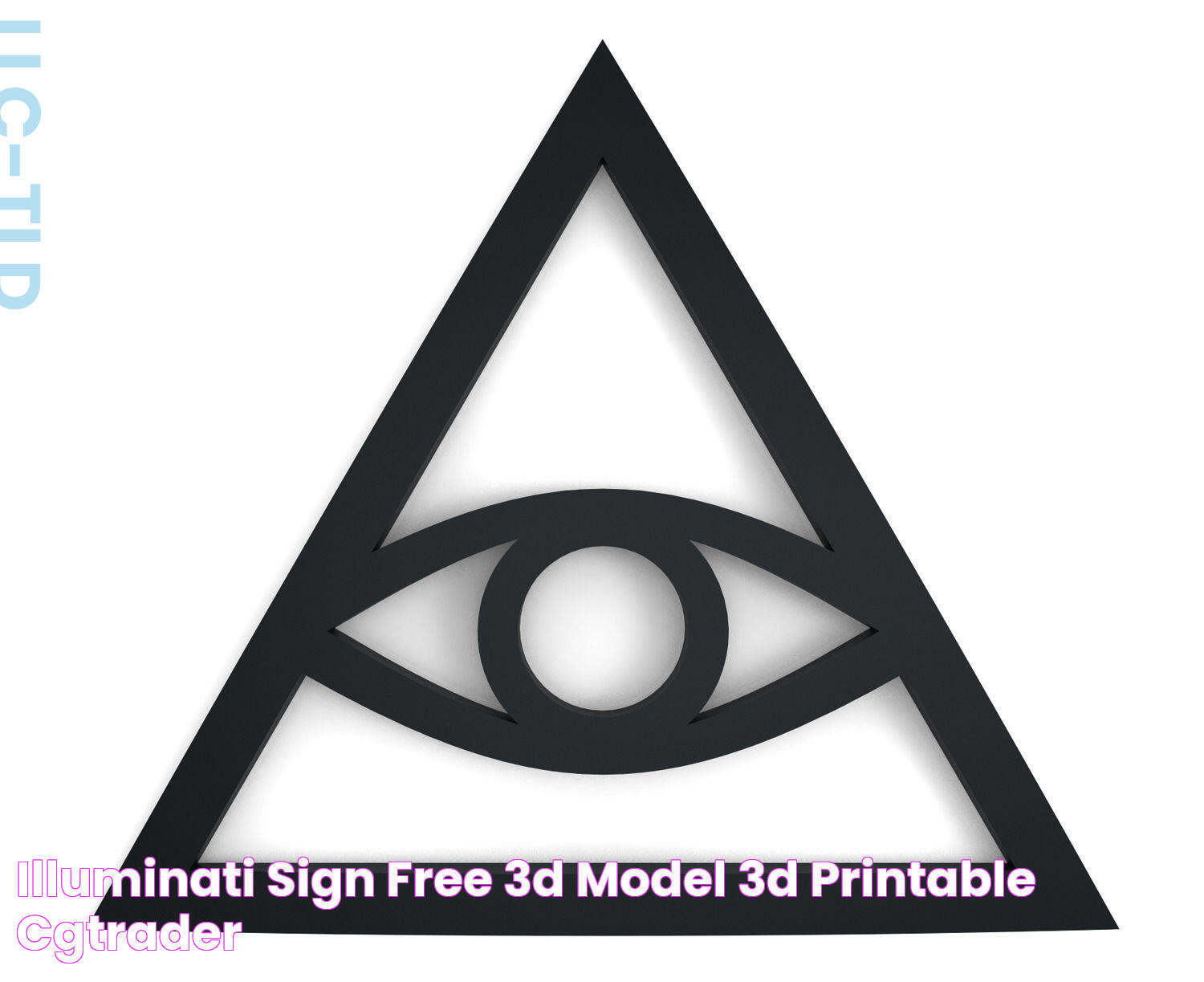 Illuminati sign free 3D model 3D printable CGTrader