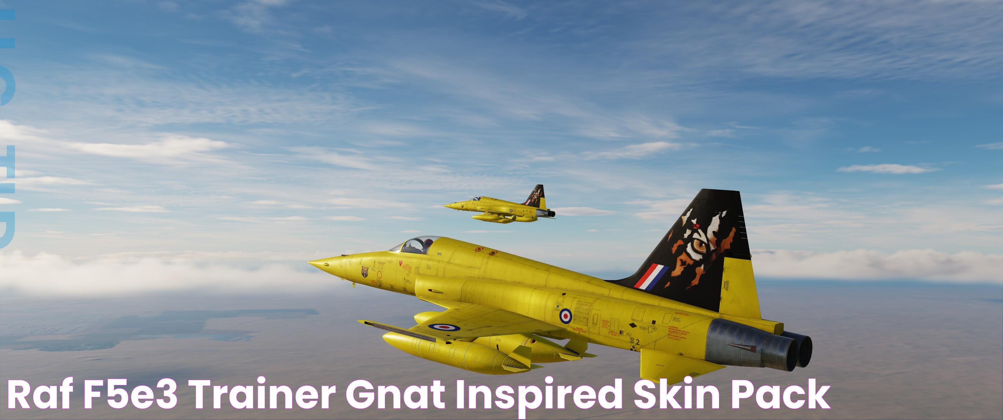 RAF F5E3 Trainer Gnat inspired skin pack