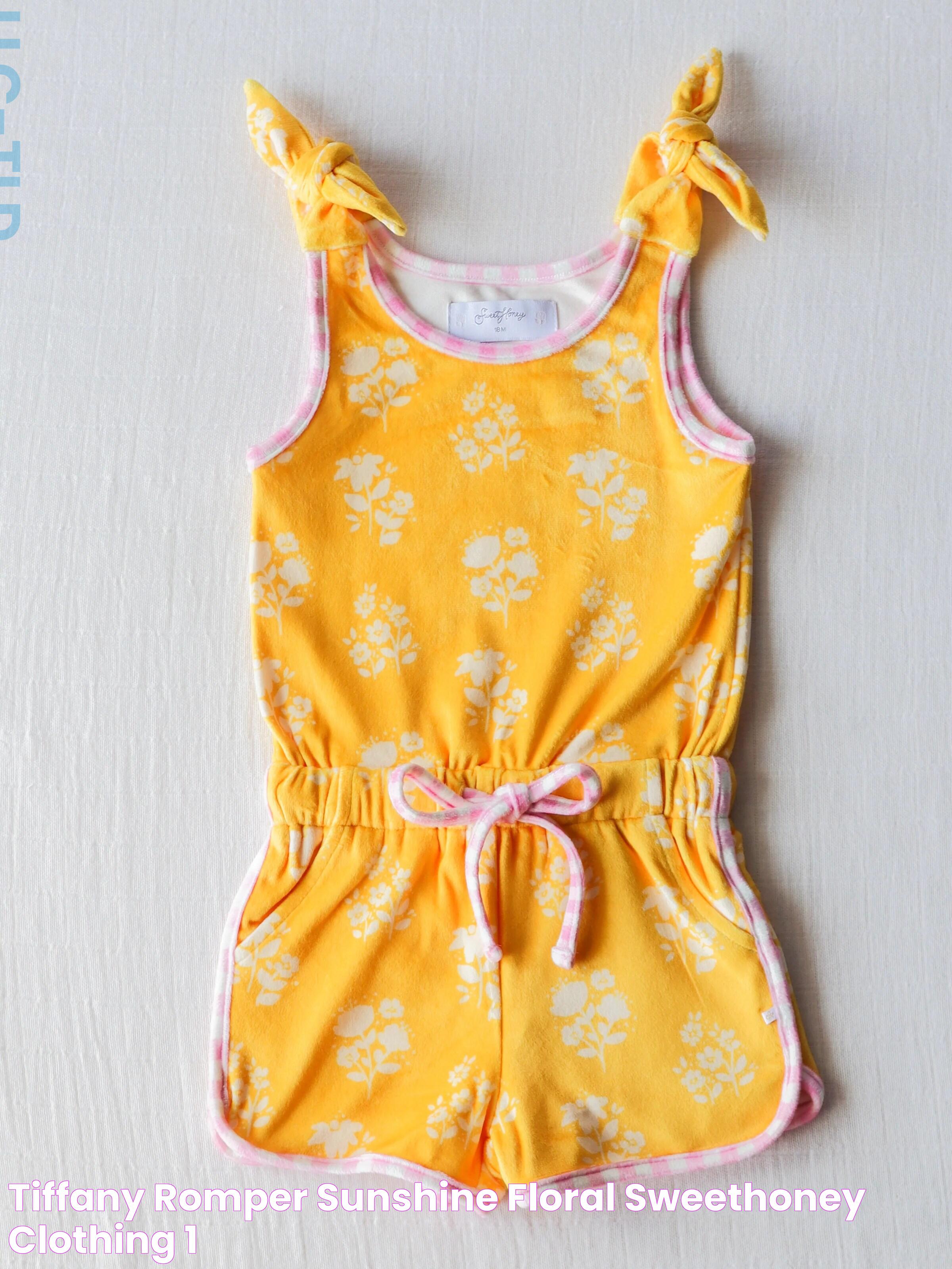 Tiffany Romper Sunshine Floral SweetHoney Clothing