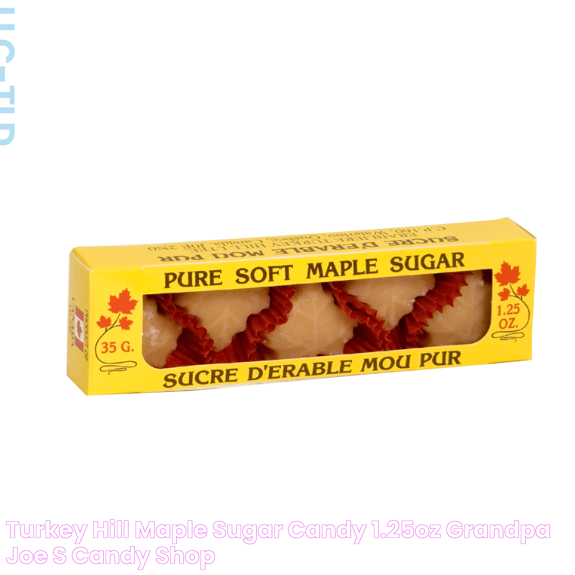 Turkey Hill Maple Sugar Candy, 1.25oz Grandpa Joe's Candy Shop