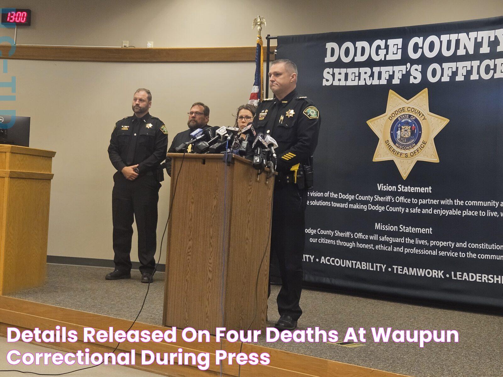 Details Released On Four Deaths At Waupun Correctional During Press