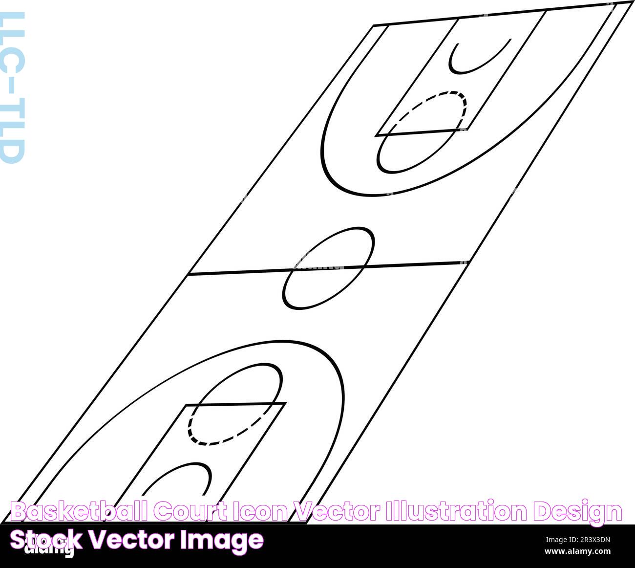 basketball court icon vector illustration design Stock Vector Image