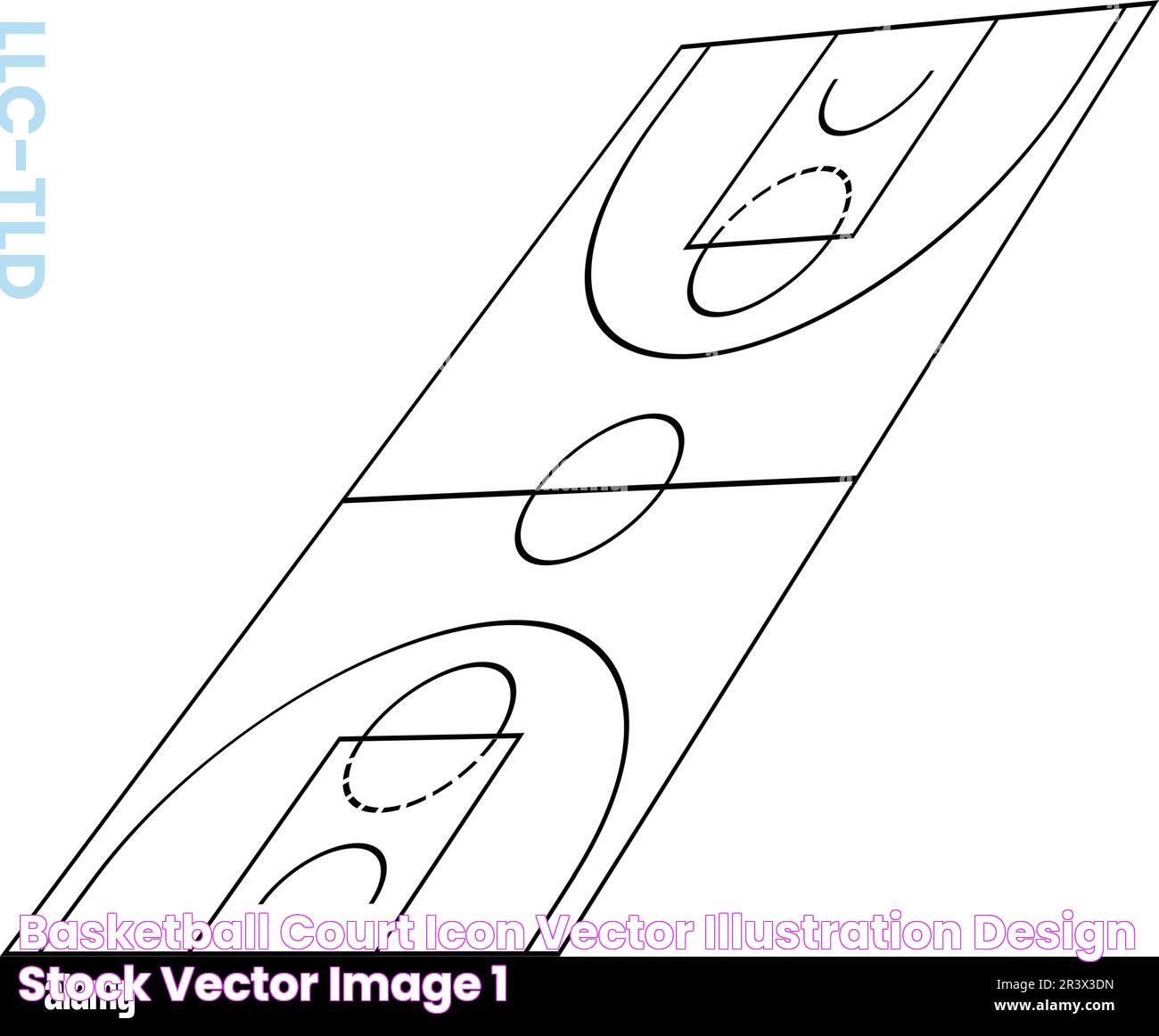 basketball court icon vector illustration design Stock Vector Image