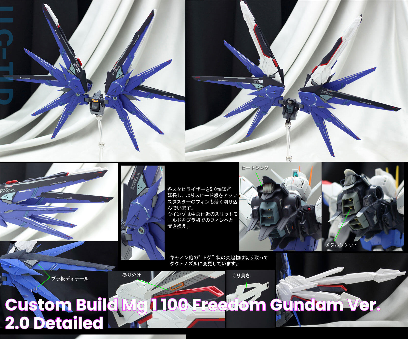 Custom Build MG 1/100 Freedom Gundam Ver. 2.0 [Detailed]