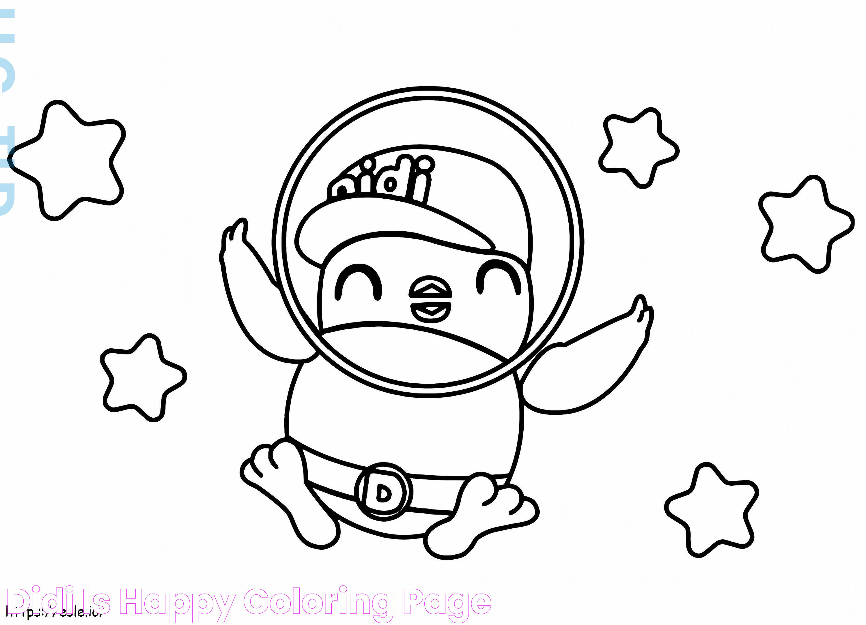 Didi Is Happy coloring page