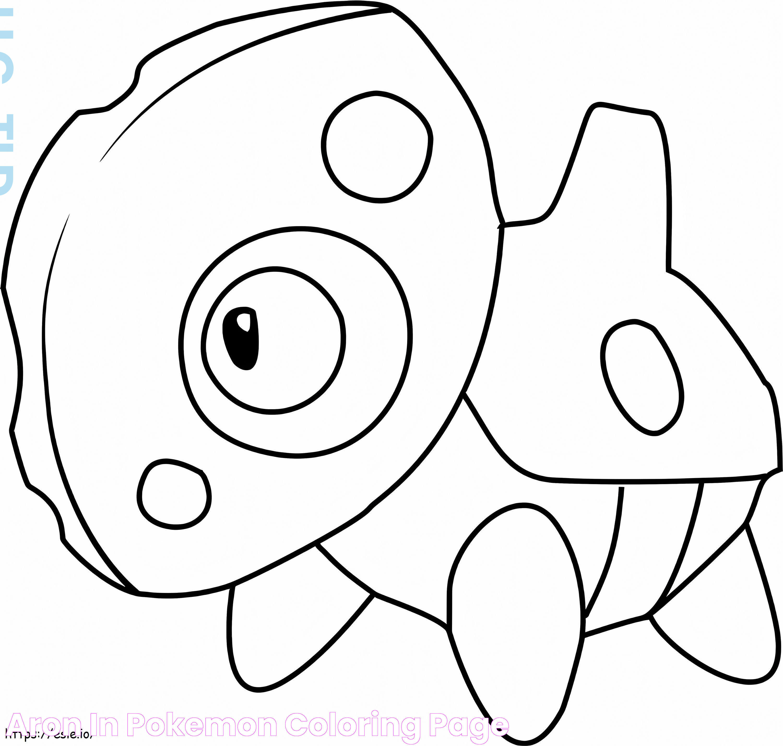 Aron In Pokemon coloring page