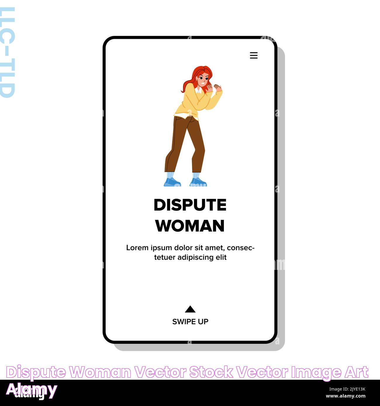 dispute woman vector Stock Vector Image & Art Alamy