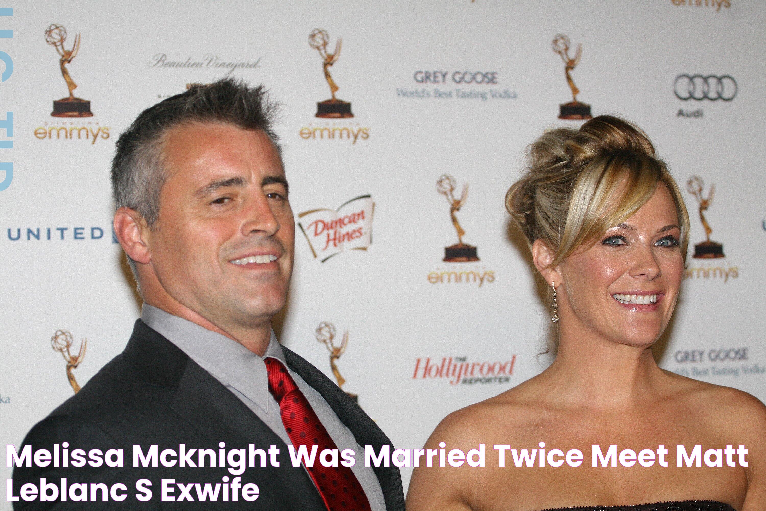 Melissa McKnight Was Married Twice Meet Matt Leblanc’s Exwife