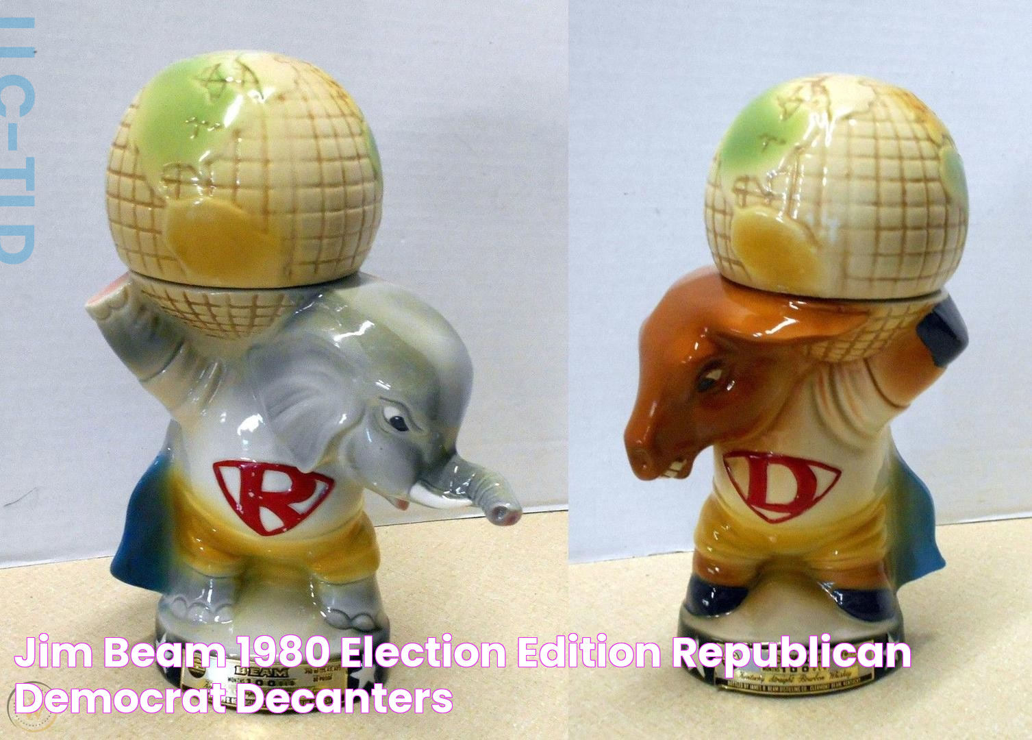 Jim Beam 1980 Election Edition (Republican & Democrat Decanters