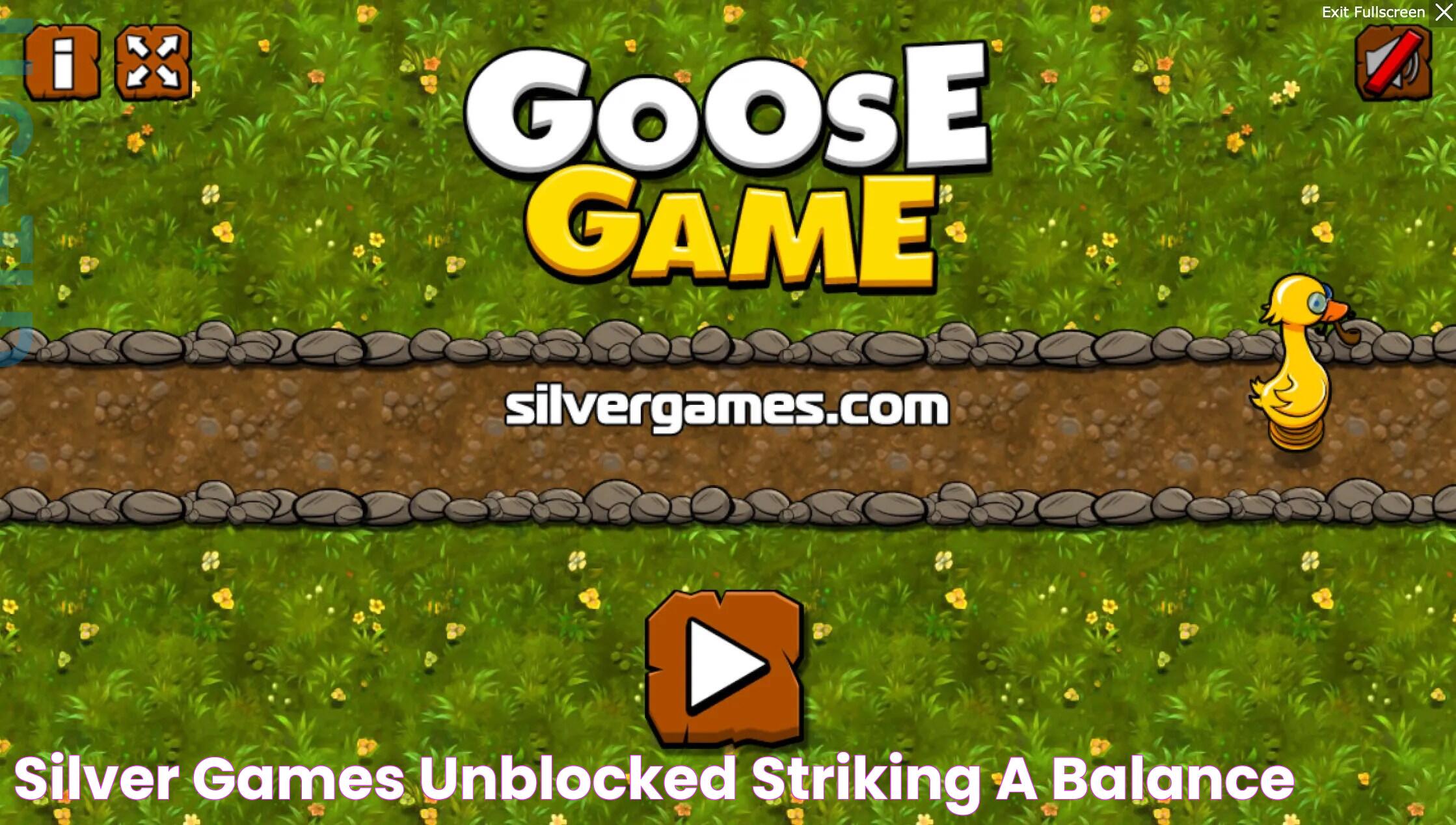 Silver Games Unblocked Striking a Balance