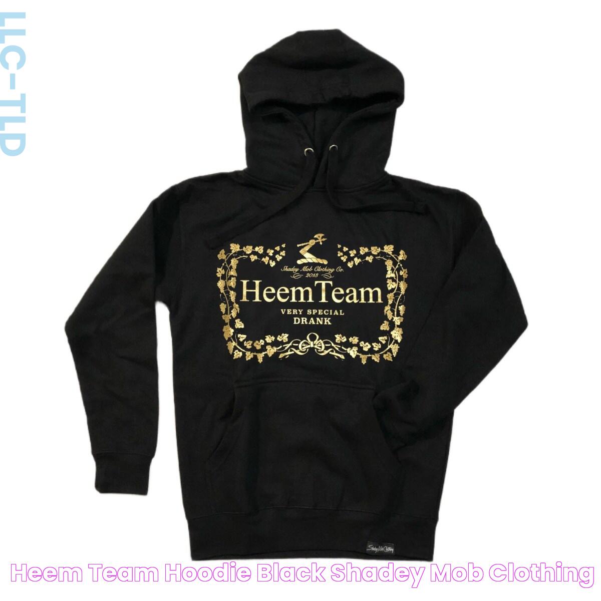 Heem Team hoodie (BLACK) Shadey Mob Clothing