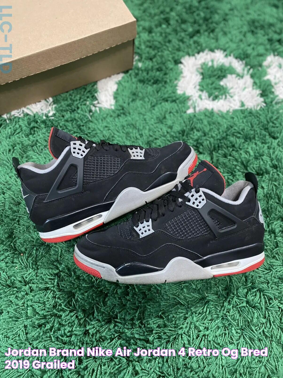 Jordan Brand × Nike Air Jordan 4 Retro OG “Bred” 2019 Grailed