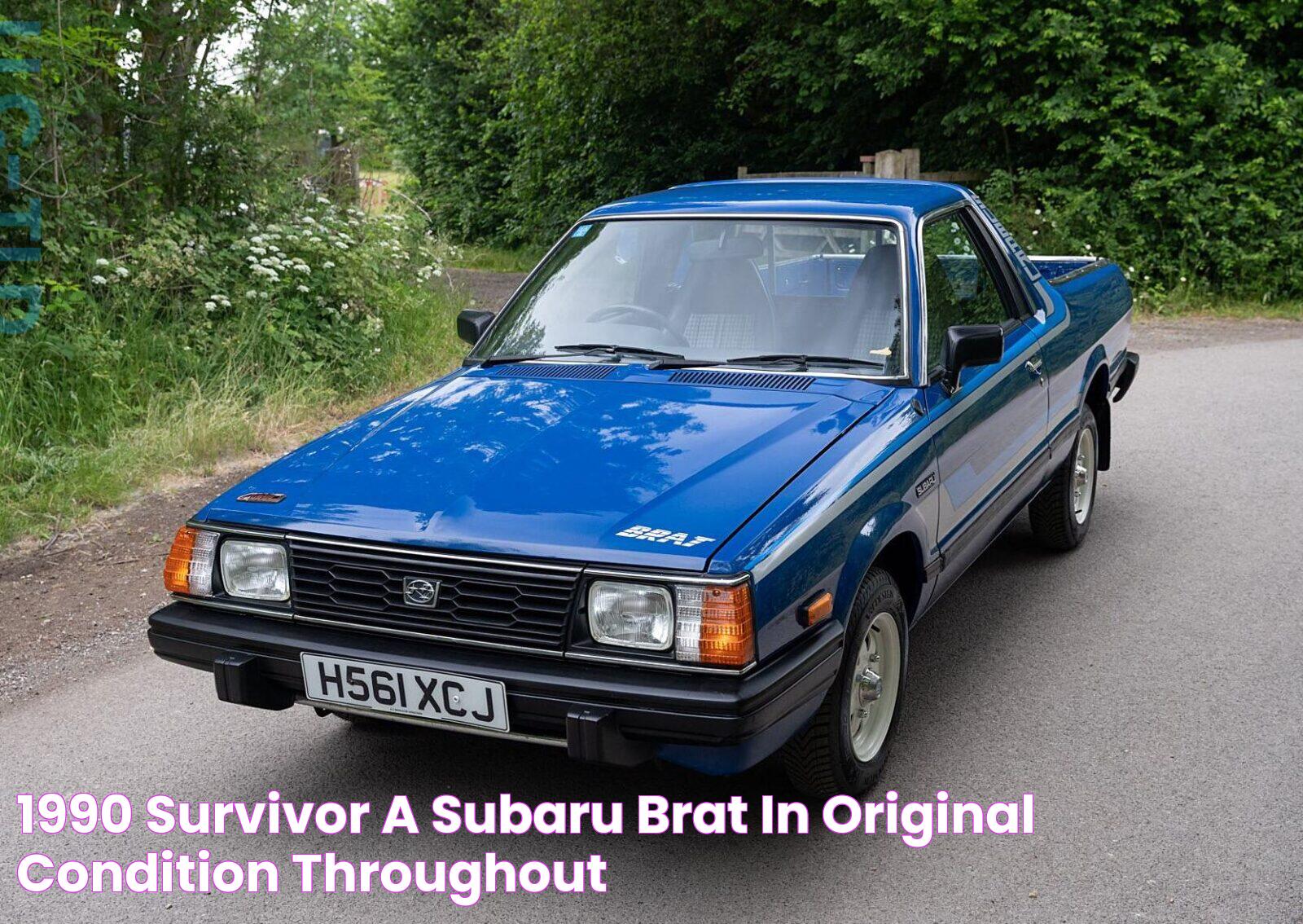 1990 Survivor A Subaru BRAT In Original Condition Throughout