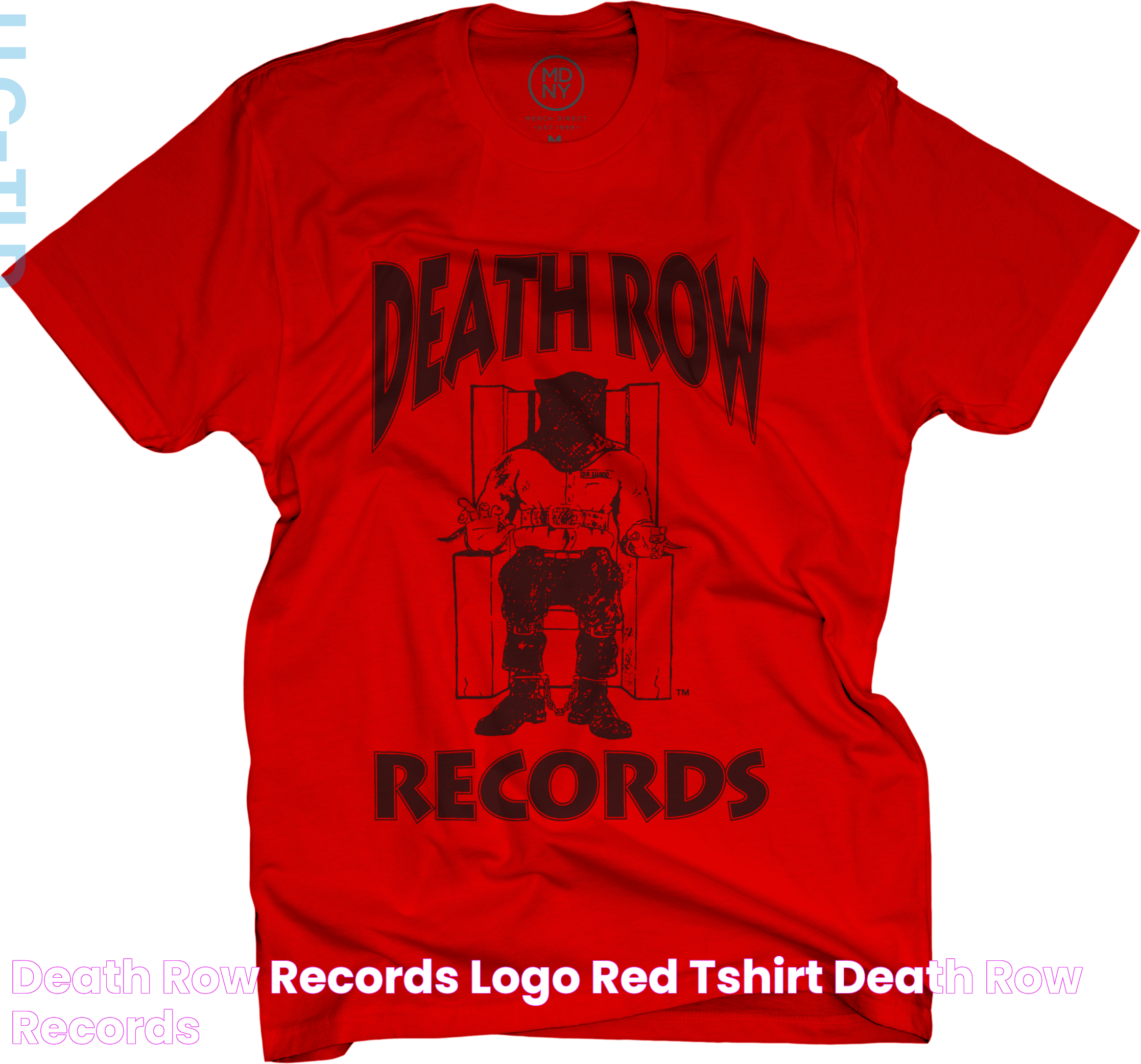 Death Row Records Logo Red TShirt Death Row Records