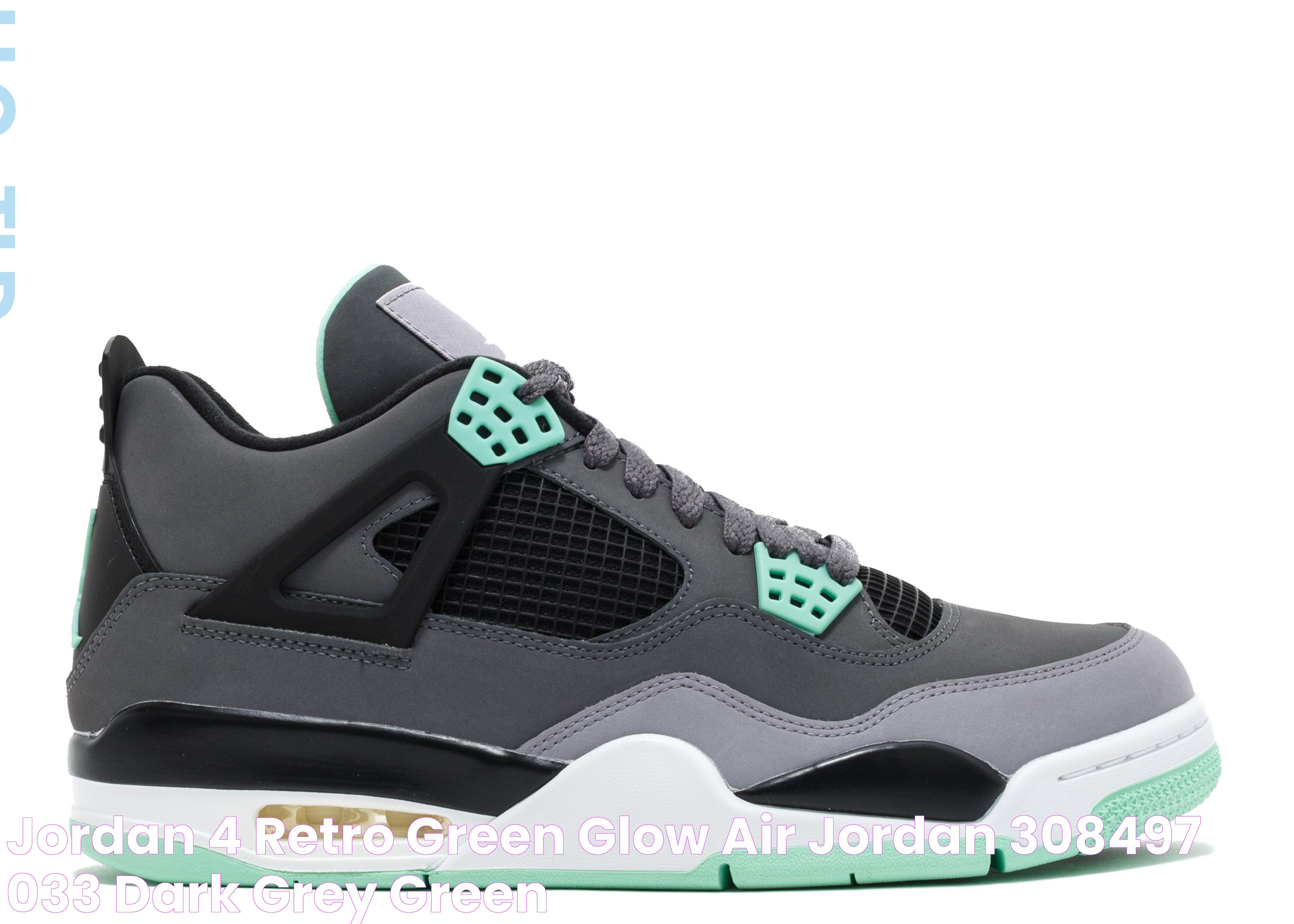 Jordan 4 Retro 'Green Glow' Air Jordan 308497 033 dark grey/green